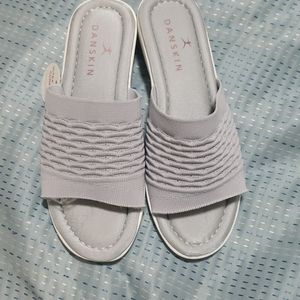 Danskin DARE Slip On Knit Wedge Sandal